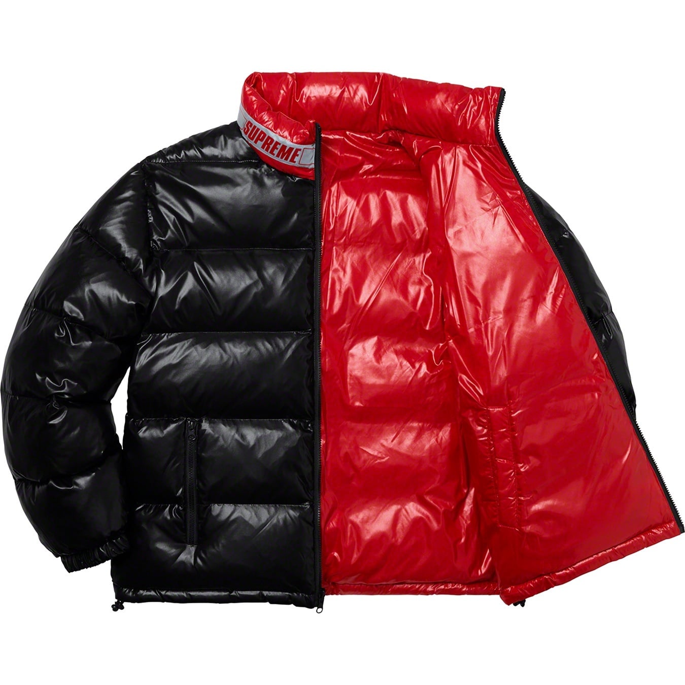 Shiny Reversible Puffy Jacket view 13